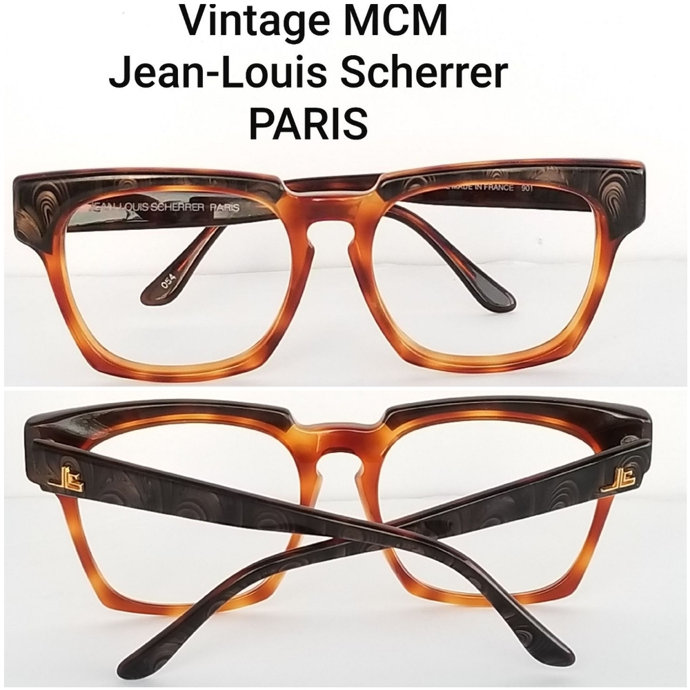 Super Rare Vintage MCM Iconic 60's Jean Louis Scherrer Square Eyeglasses Frames